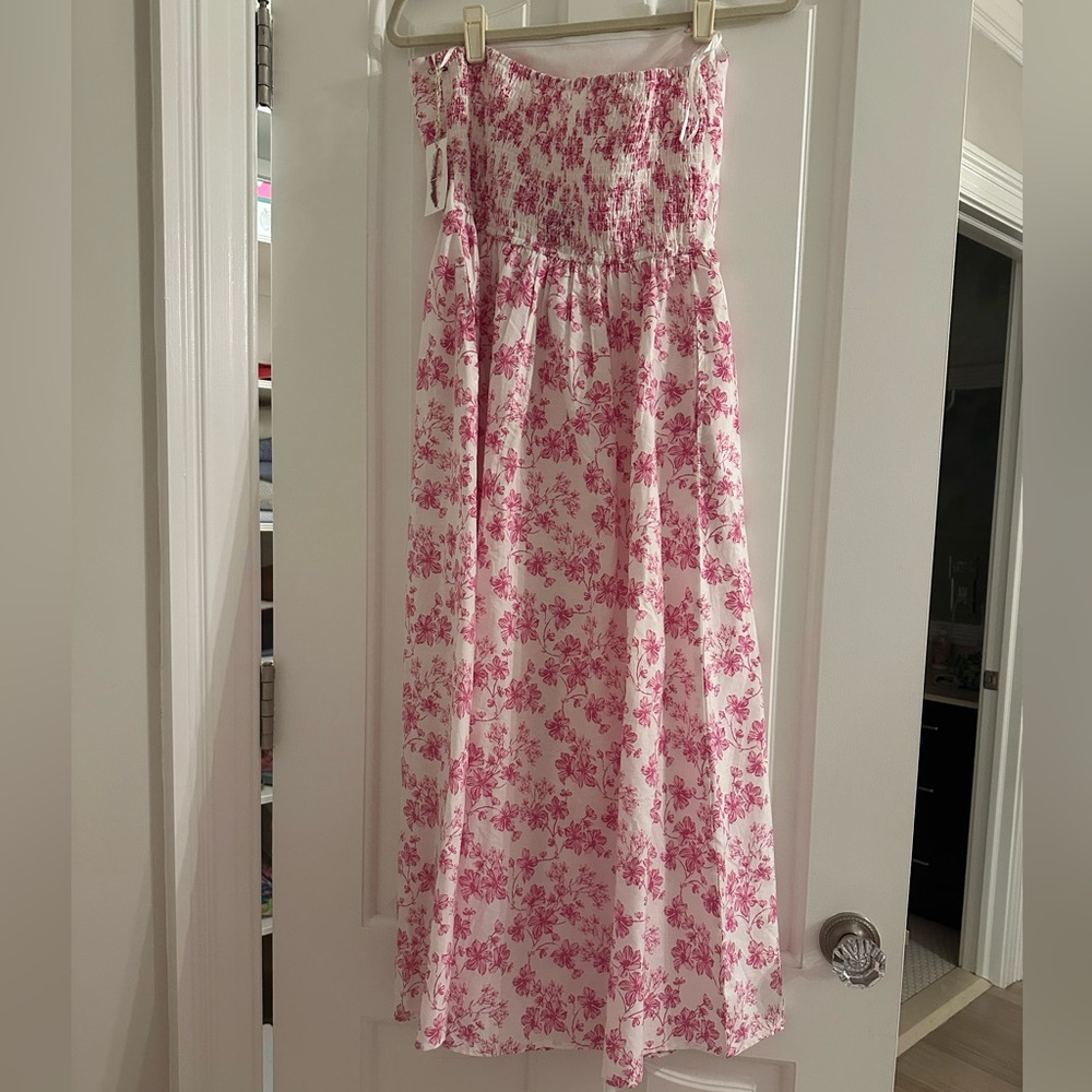 Jessica Simpson Pink Floral Midi Sundress - Picture 6 of 10